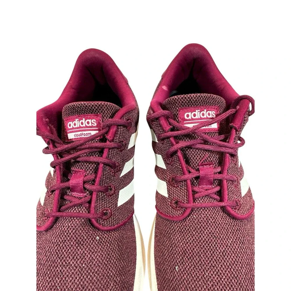Adidas Cloudfoam Women's Shoes  Sz 8 QT Racer Running Burgundy